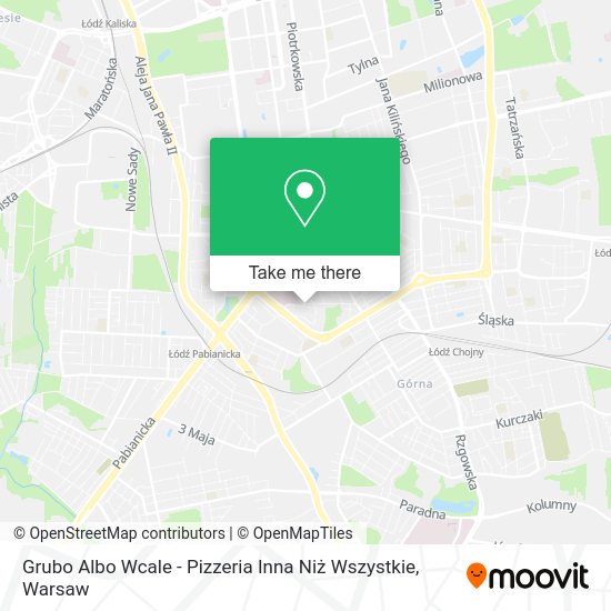 Grubo Albo Wcale - Pizzeria Inna Niż Wszystkie map