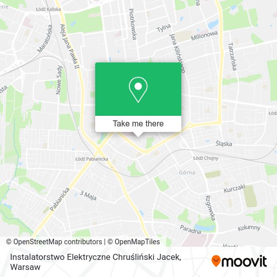 Instalatorstwo Elektryczne Chruśliński Jacek map