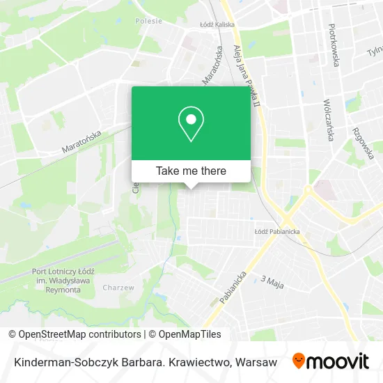 Карта Kinderman-Sobczyk Barbara. Krawiectwo