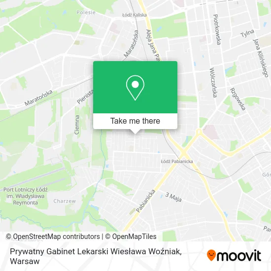 Карта Prywatny Gabinet Lekarski Wiesława Woźniak