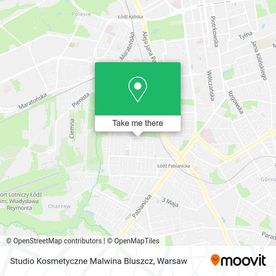 Studio Kosmetyczne Malwina Bluszcz map