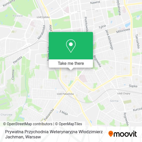 Prywatna Przychodnia Weterynaryjna Włodzimierz Jachman map