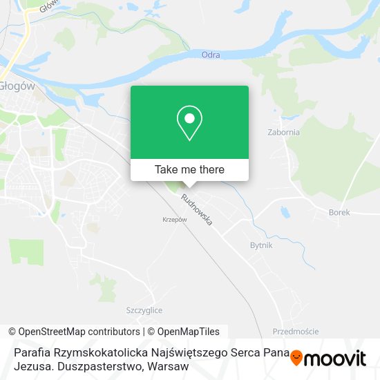 Parafia Rzymskokatolicka Najświętszego Serca Pana Jezusa. Duszpasterstwo map