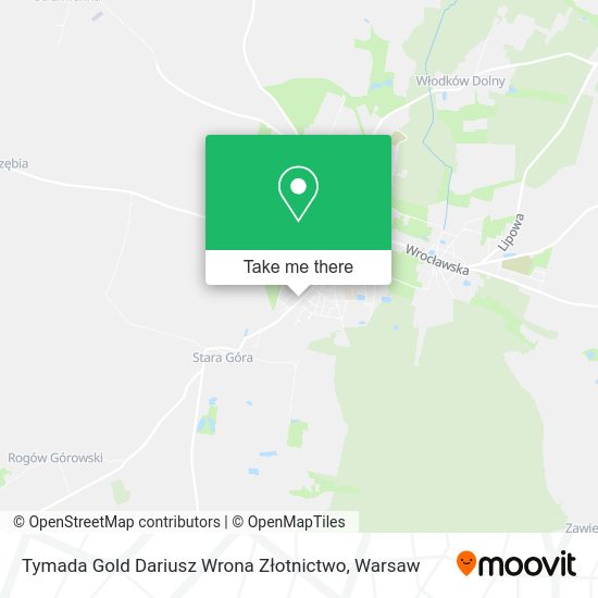 Tymada Gold Dariusz Wrona Złotnictwo map