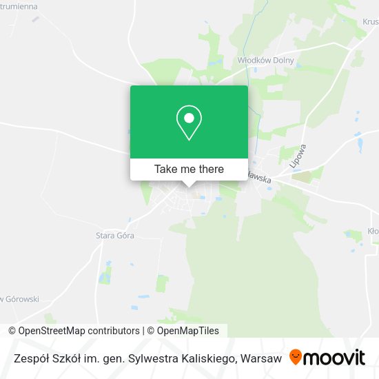 Zespół Szkół im. gen. Sylwestra Kaliskiego map