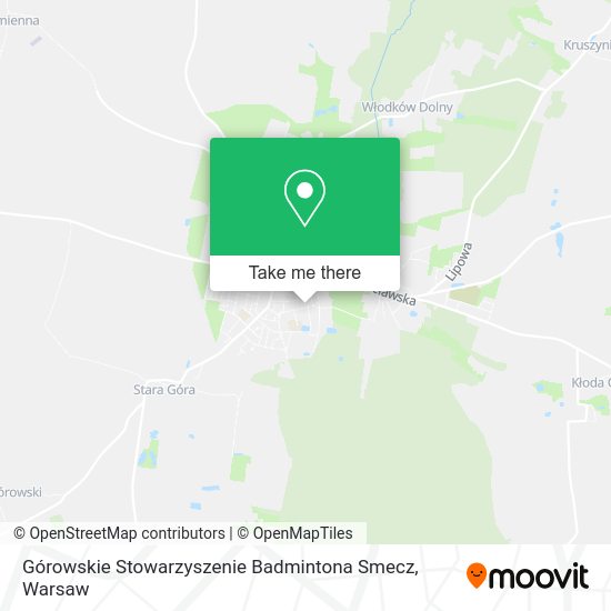 Карта Górowskie Stowarzyszenie Badmintona Smecz