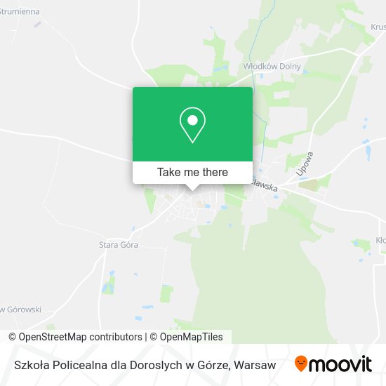 Szkoła Policealna dla Doroslych w Górze map