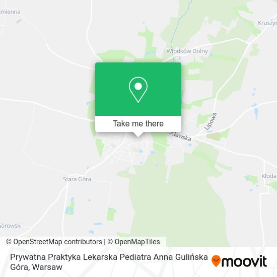 Prywatna Praktyka Lekarska Pediatra Anna Gulińska Góra map