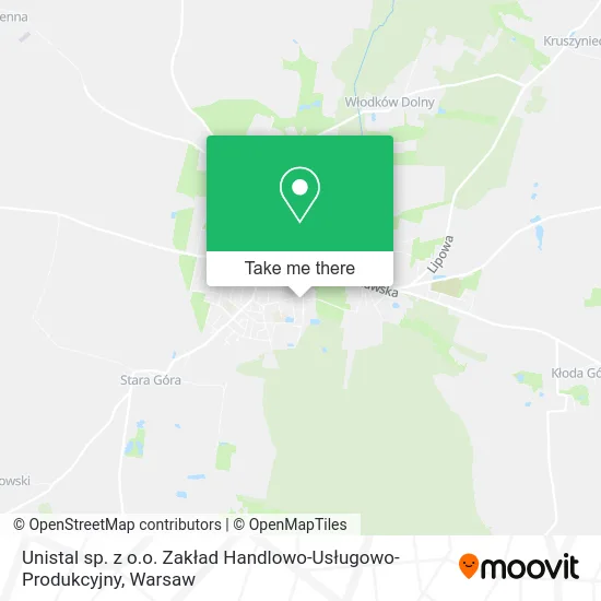 Unistal sp. z o.o. Zakład Handlowo-Usługowo-Produkcyjny map