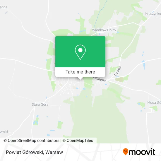 Powiat Górowski map
