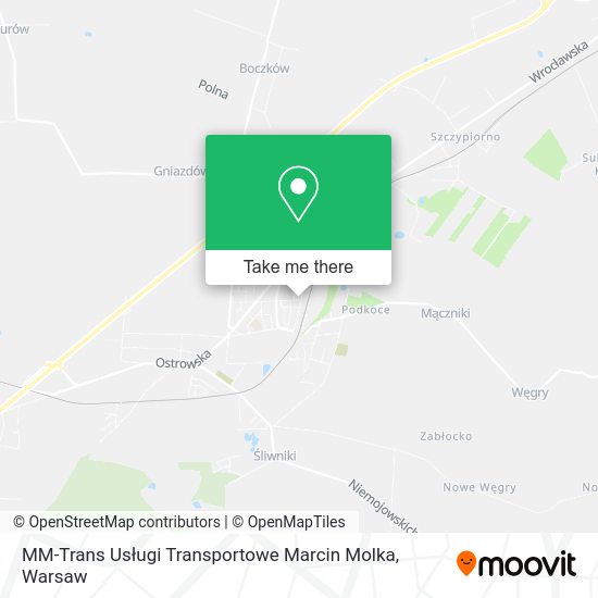 MM-Trans Usługi Transportowe Marcin Molka map