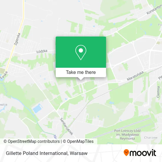 Карта Gillette Poland International