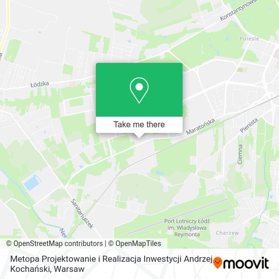 Metopa Projektowanie i Realizacja Inwestycji Andrzej Kochański map