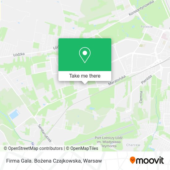 Firma Gala. Bożena Czajkowska map