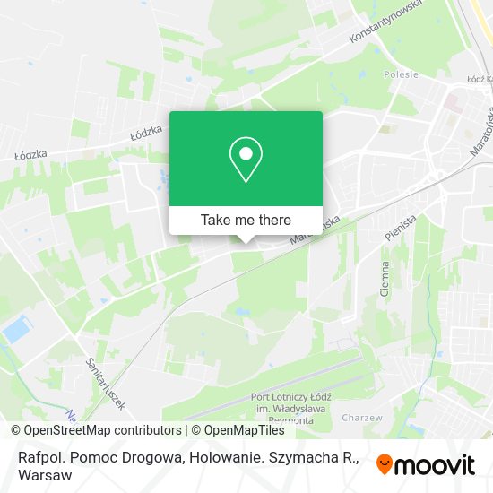 Rafpol. Pomoc Drogowa, Holowanie. Szymacha R. map