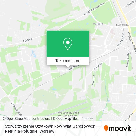 Stowarzyszenie Użytkowników Wiat Garażowych Retkinia-Południe map