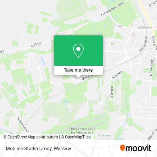 Mobilne Studio Urody map