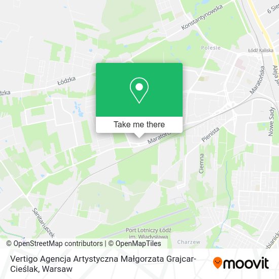 Vertigo Agencja Artystyczna Małgorzata Grajcar-Cieślak map