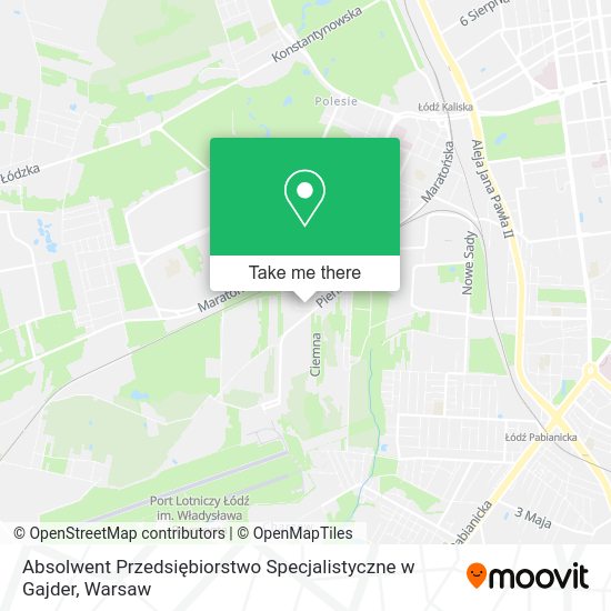 Absolwent Przedsiębiorstwo Specjalistyczne w Gajder map