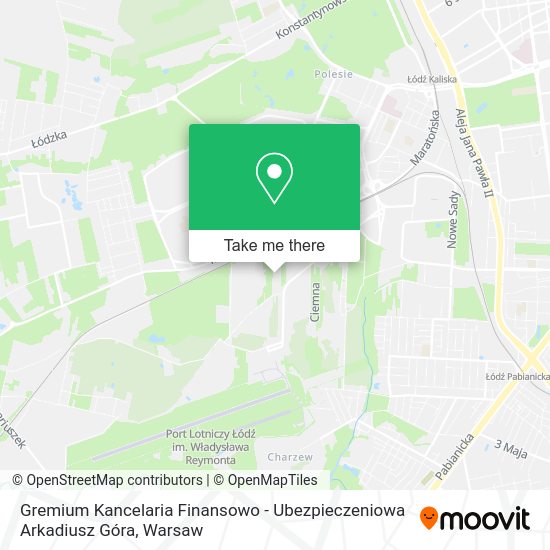 Карта Gremium Kancelaria Finansowo - Ubezpieczeniowa Arkadiusz Góra