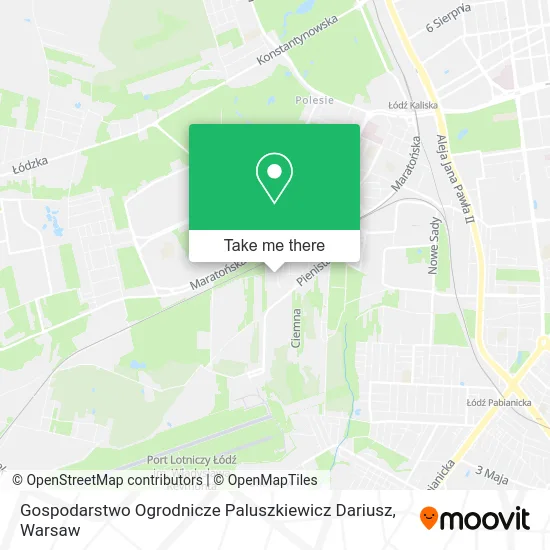 Карта Gospodarstwo Ogrodnicze Paluszkiewicz Dariusz