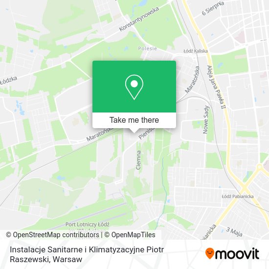 Instalacje Sanitarne i Klimatyzacyjne Piotr Raszewski map