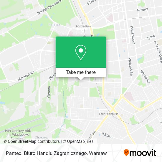 Pantex. Biuro Handlu Zagranicznego map