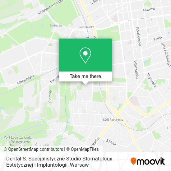 Карта Dental S. Specjalistyczne Studio Stomatologii Estetycznej i Implantologii