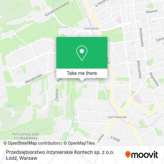 Przedsiębiorstwo Inżynierskie Kontech sp. z o.o. Łódź map