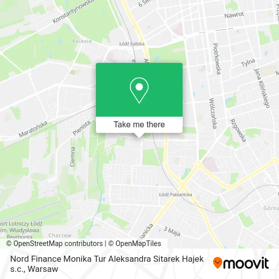 Карта Nord Finance Monika Tur Aleksandra Sitarek Hajek s.c.
