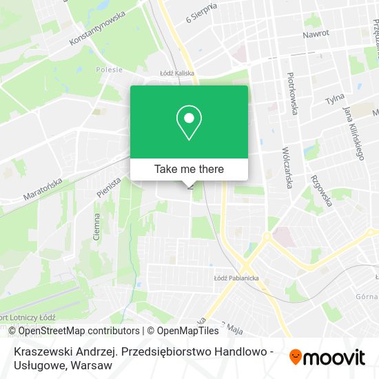 Kraszewski Andrzej. Przedsiębiorstwo Handlowo - Usługowe map