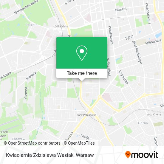 Kwiaciarnia Zdzislawa Wasiak map