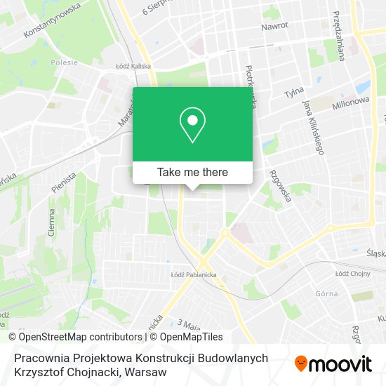 Pracownia Projektowa Konstrukcji Budowlanych Krzysztof Chojnacki map