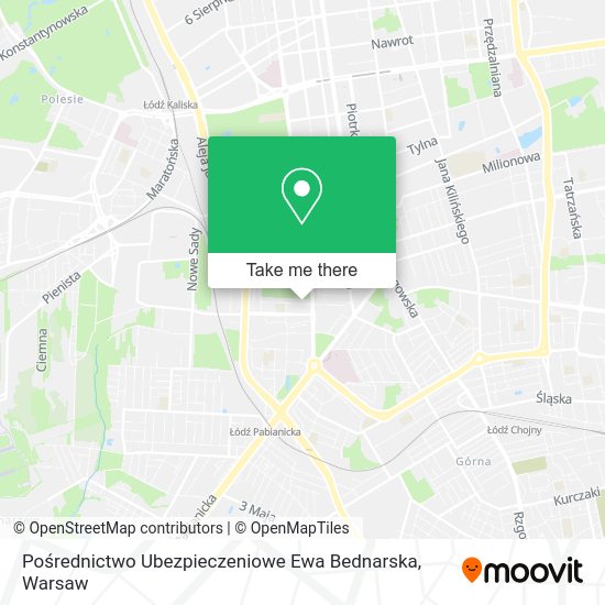 Pośrednictwo Ubezpieczeniowe Ewa Bednarska map