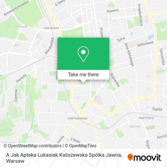 A Jak Apteka Lukasiak Kaliszewska Spólka Jawna map