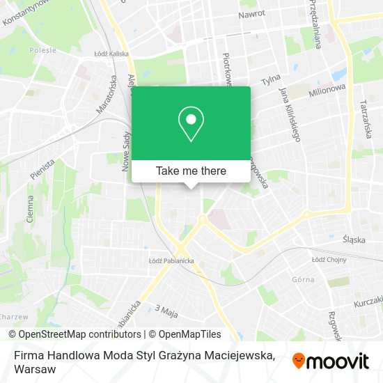 Firma Handlowa Moda Styl Grażyna Maciejewska map