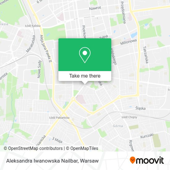 Aleksandra Iwanowska Nailbar map