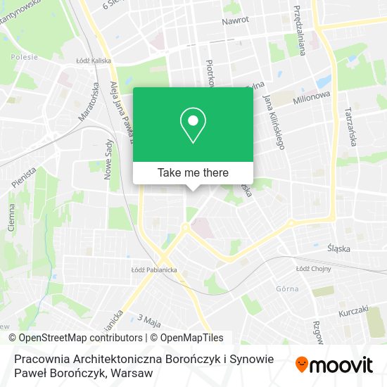 Pracownia Architektoniczna Borończyk i Synowie Paweł Borończyk map