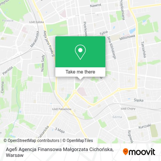 Agefi Agencja Finansowa Małgorzata Cichońska map