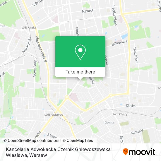 Kancelaria Adwokacka Czernik Gniewoszewska Wieslawa map