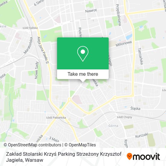 Zakład Stolarski Krzyś Parking Strzeżony Krzysztof Jagieła map