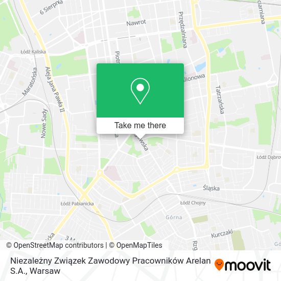 Niezależny Związek Zawodowy Pracowników Arelan S.A. map