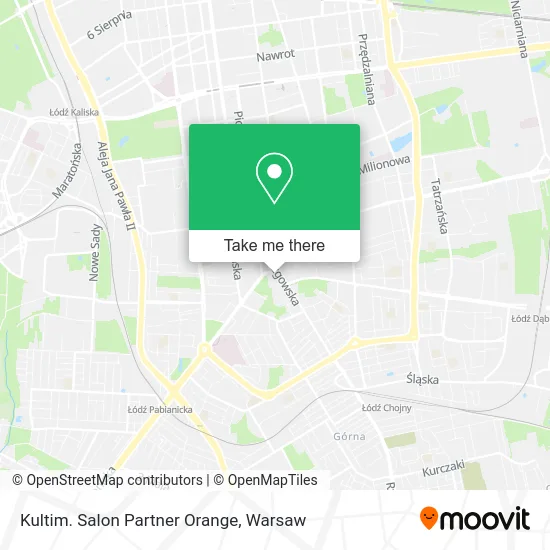 Карта Kultim. Salon Partner Orange