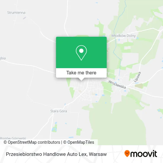 Карта Przesiebiorstwo Handlowe Auto Lex