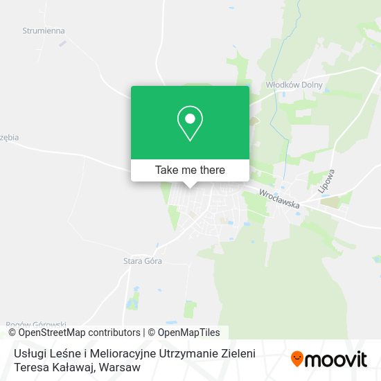 Usługi Leśne i Melioracyjne Utrzymanie Zieleni Teresa Kaławaj map