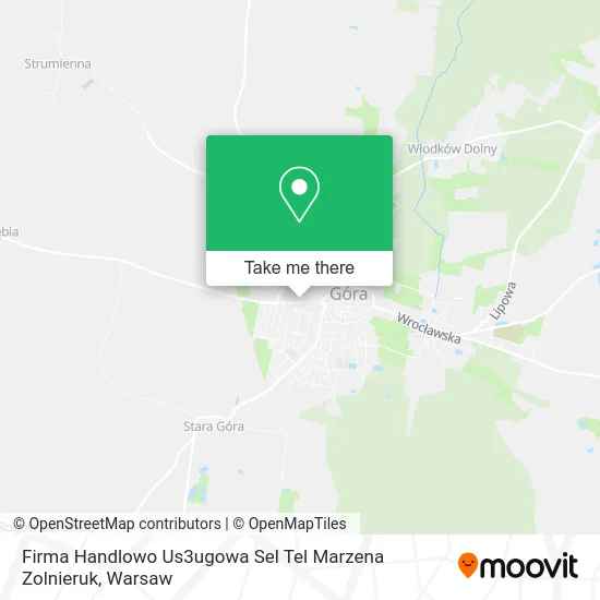 Карта Firma Handlowo Us3ugowa Sel Tel Marzena Zolnieruk