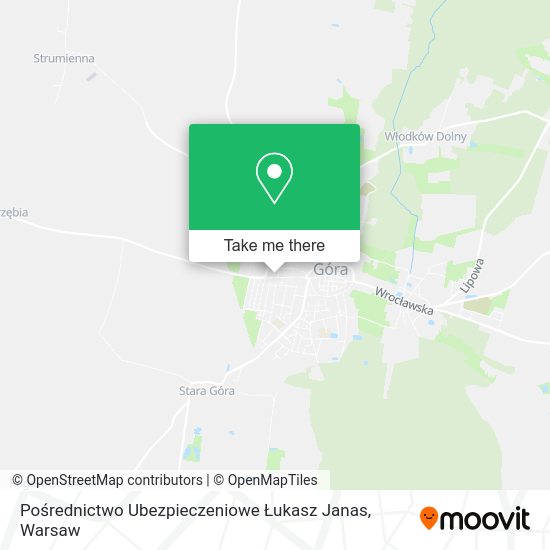 Pośrednictwo Ubezpieczeniowe Łukasz Janas map