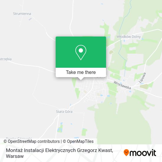 Montaż Instalacji Elektrycznych Grzegorz Kwast map