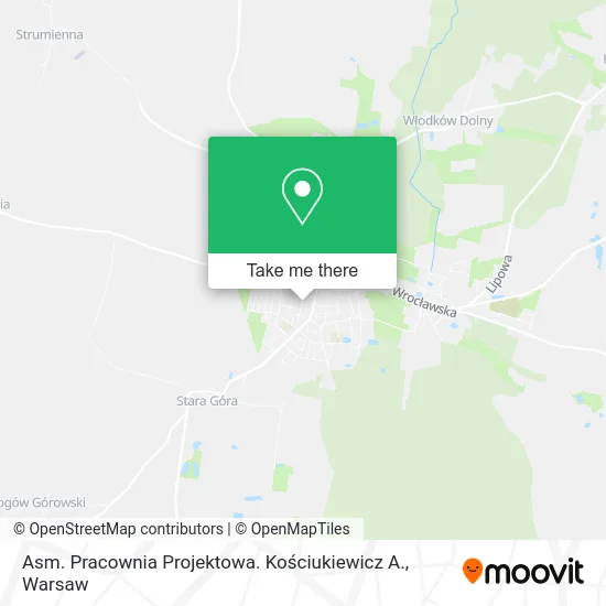 Карта Asm. Pracownia Projektowa. Kościukiewicz A.