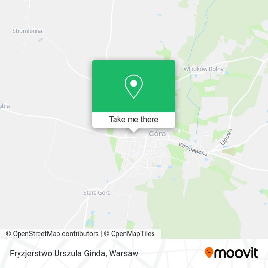 Fryzjerstwo Urszula Ginda map